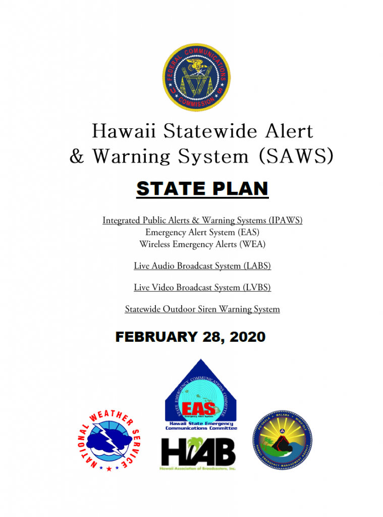 Hawaii Emergency Management Agency Plans