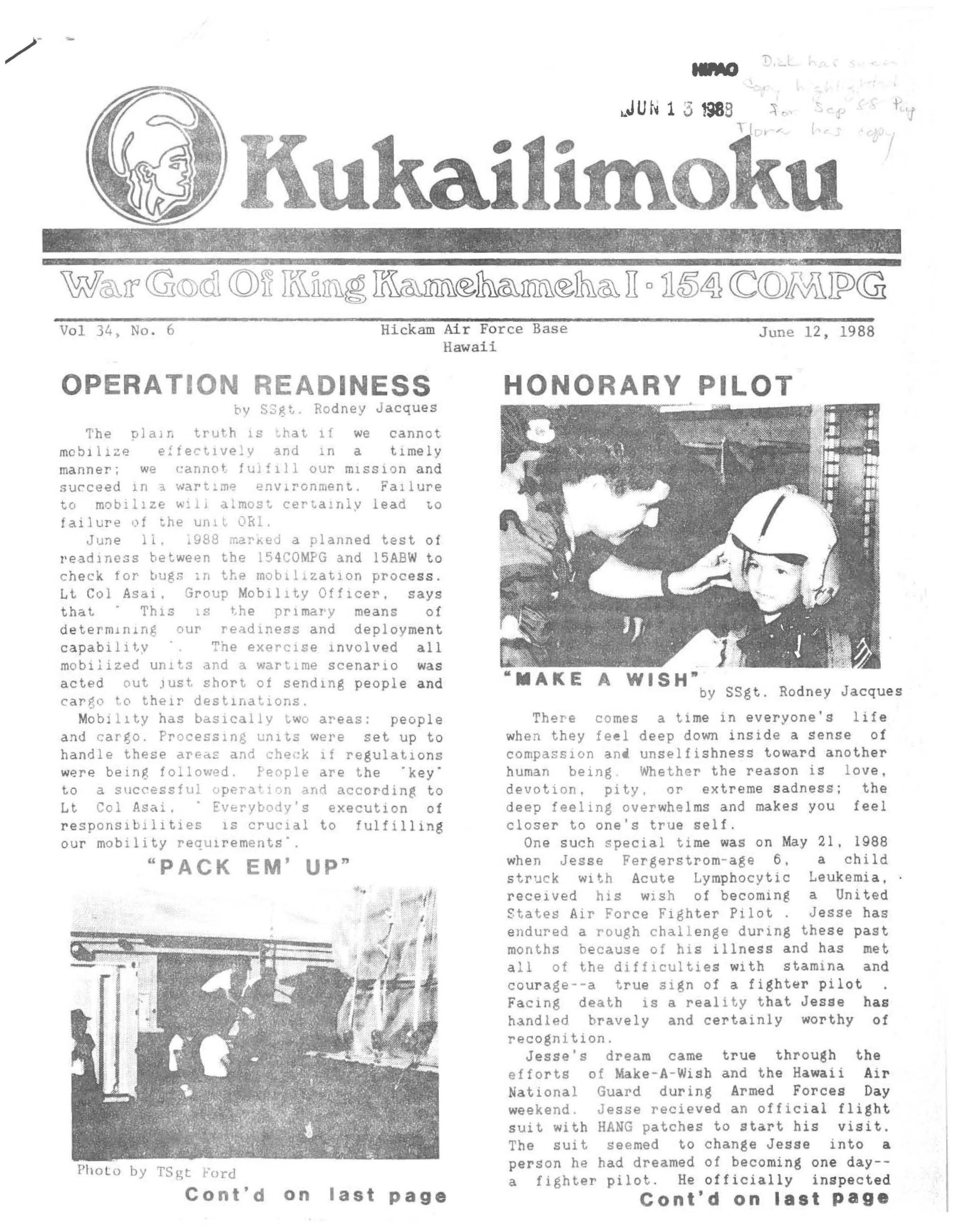 1988 June Kūkāʻilimoku