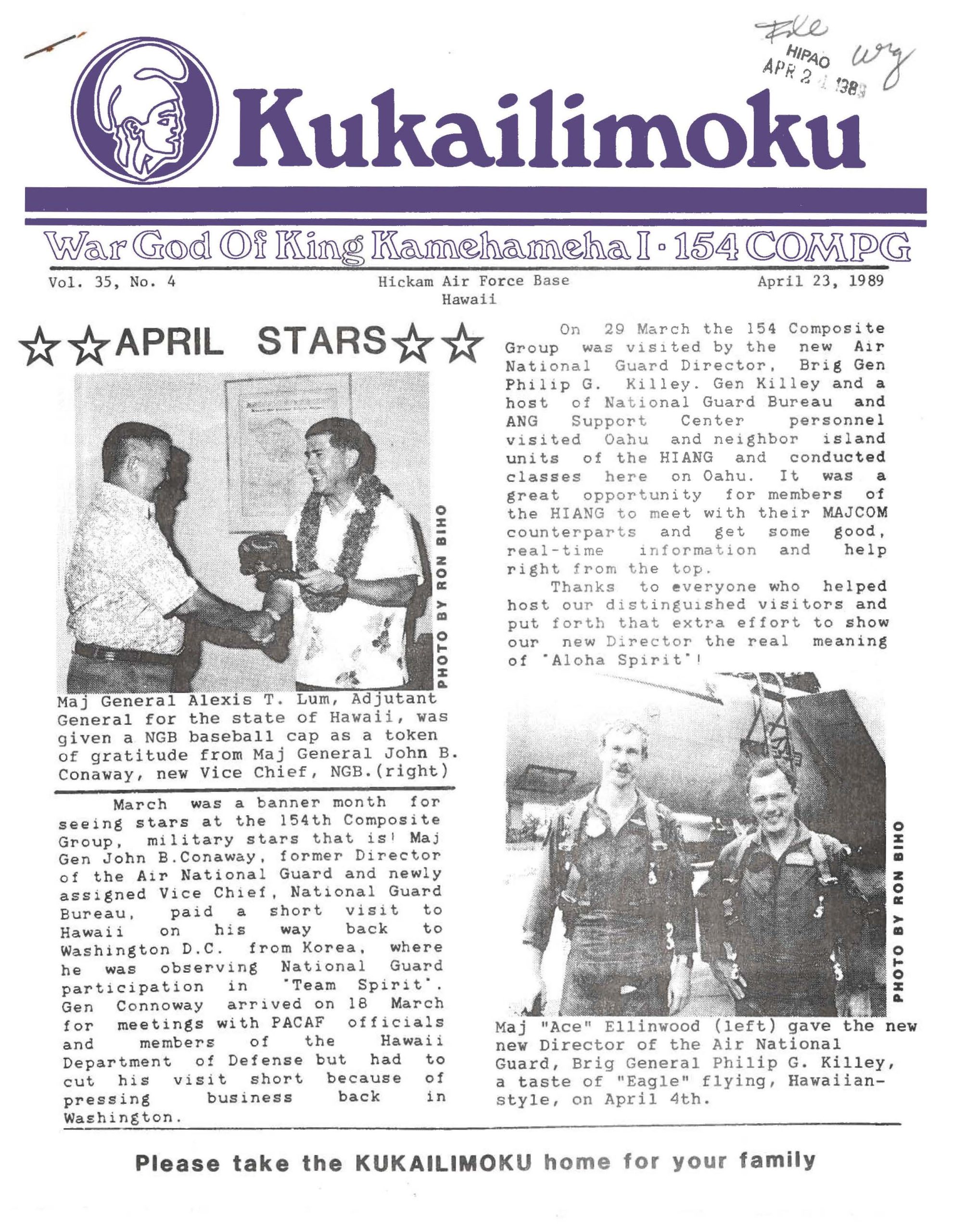 1989 April Kūkāʻilimoku