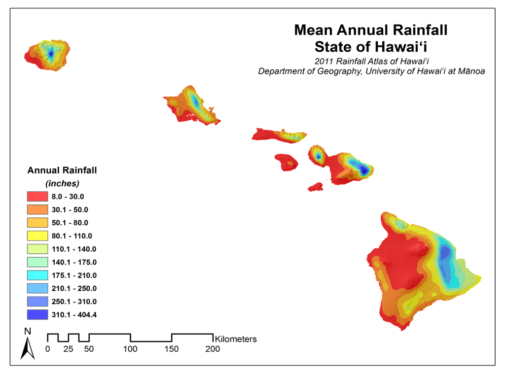 mean state rain fall