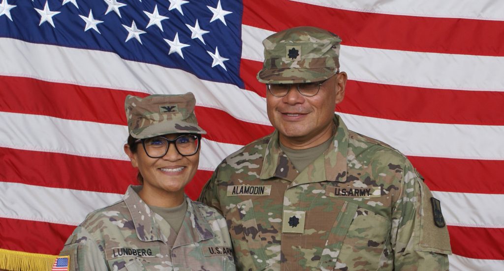 Promotion Ceremony for Major John P. Alamodin to Lieutenant Colonel