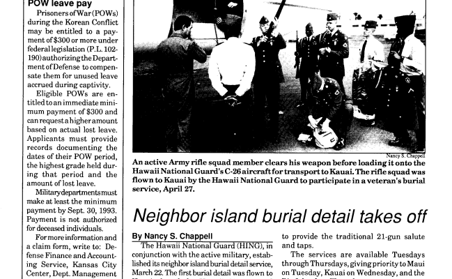 1993 Summer Hawaiʻi Veteran