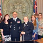 Brigadier General Bryan Suntheimer received his stars in a pinning ceremony in the Governor’s Ceremonial Room on Friday, January 17, 2014.