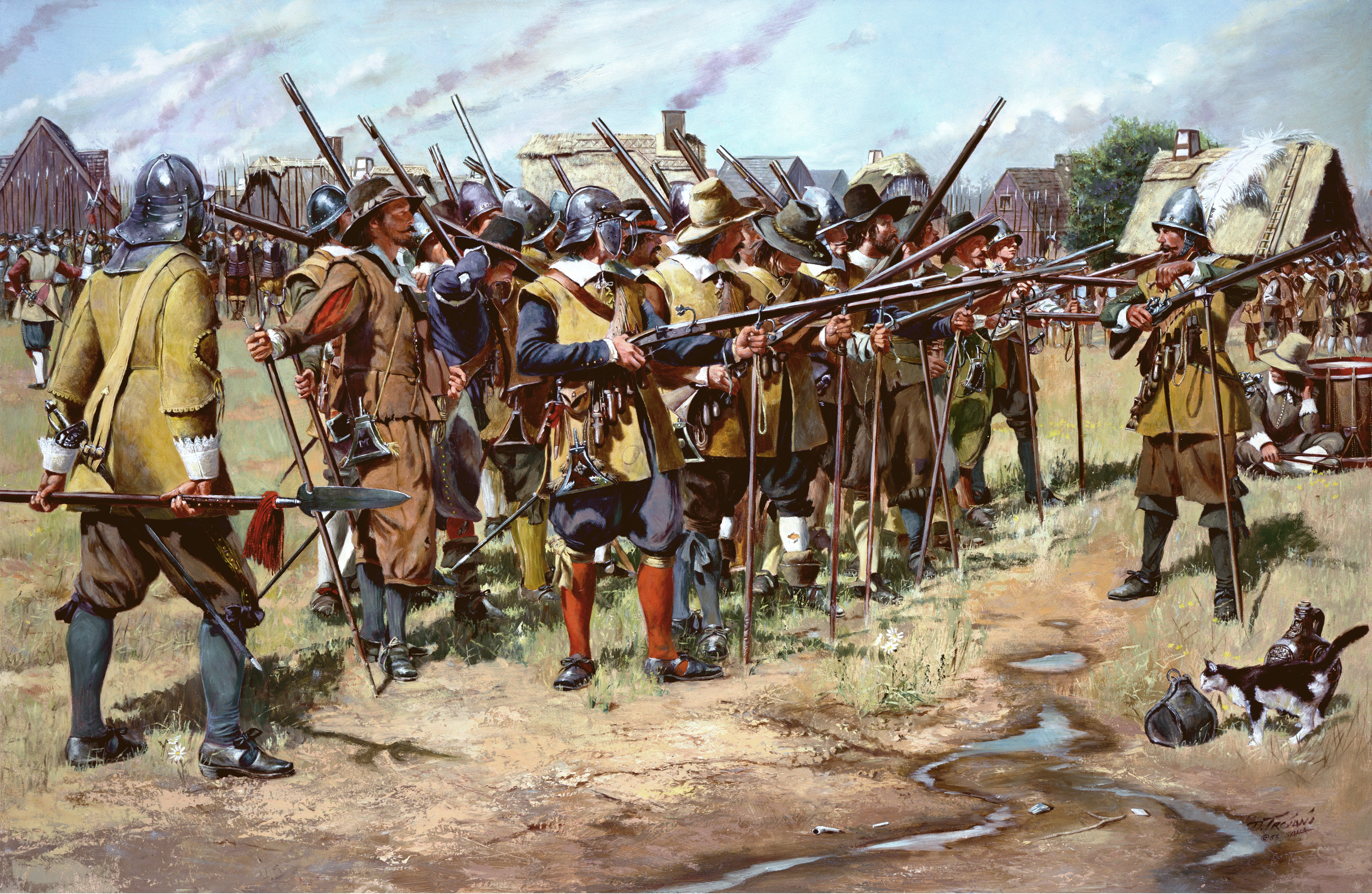 The First Muster Salem, Massachusetts, 1636 