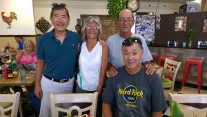 L-R: Gordon Fujimoto, Pam and Paul Fusco, Jim Yuki