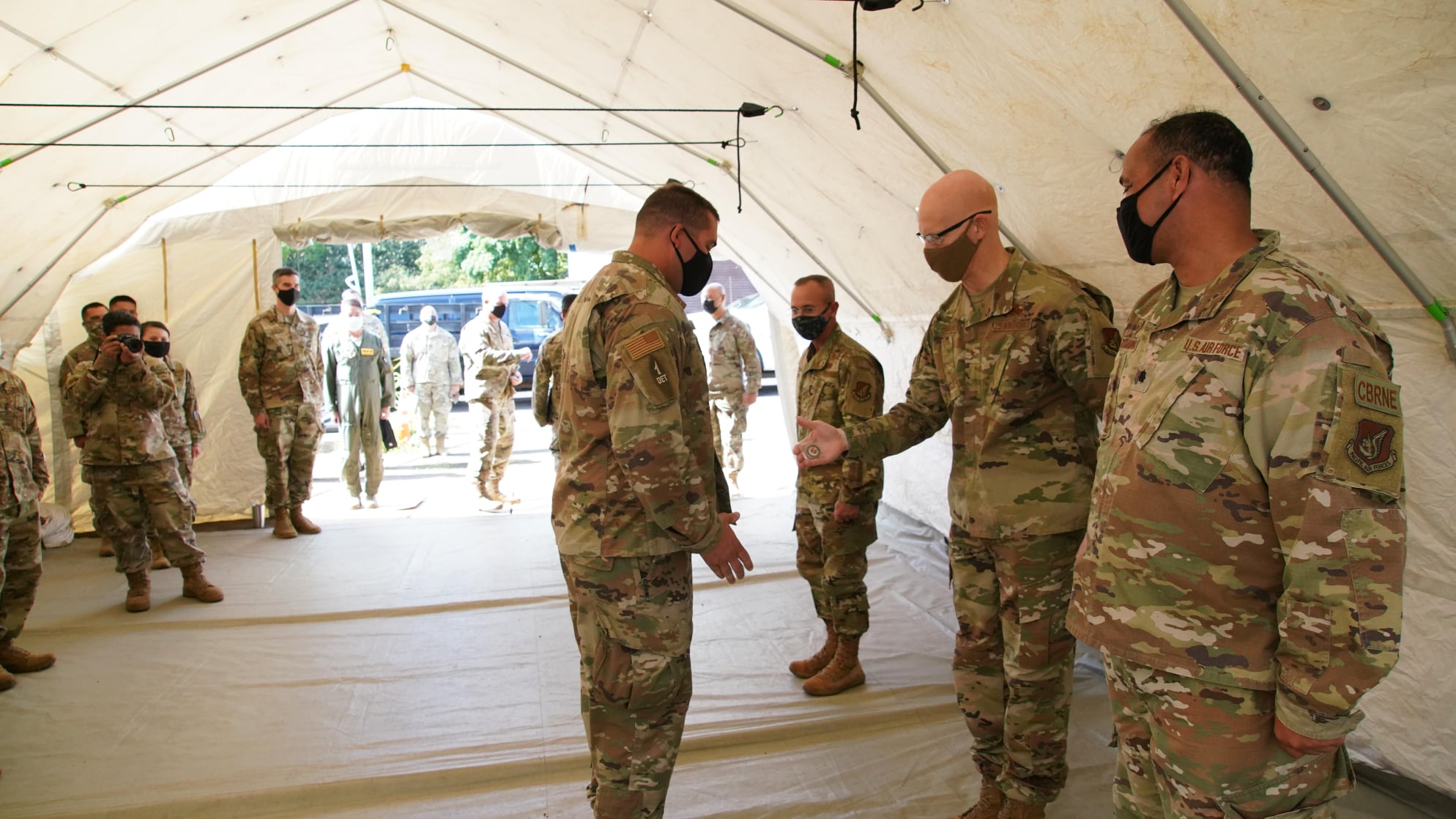 HIANG Leadership Visits 154th Wing, Medical Detachment 1