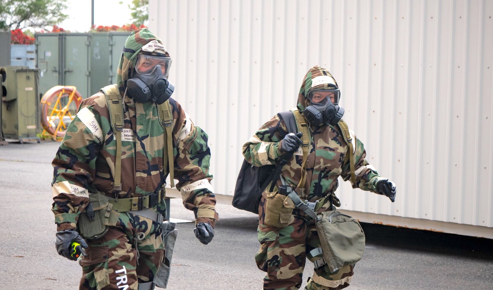 154 FSS Conducts MOPP Training