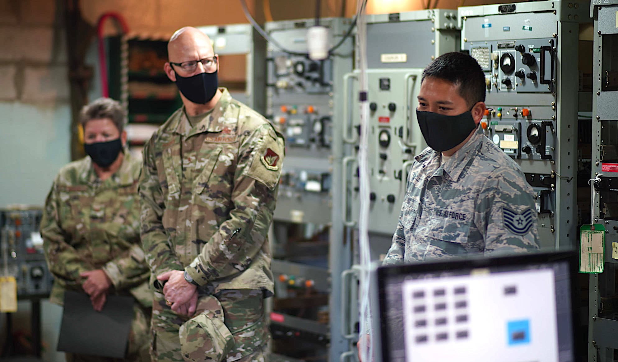 The Hawai‘i Air National Guard Leadership team tour the 298th Air Defense Group
