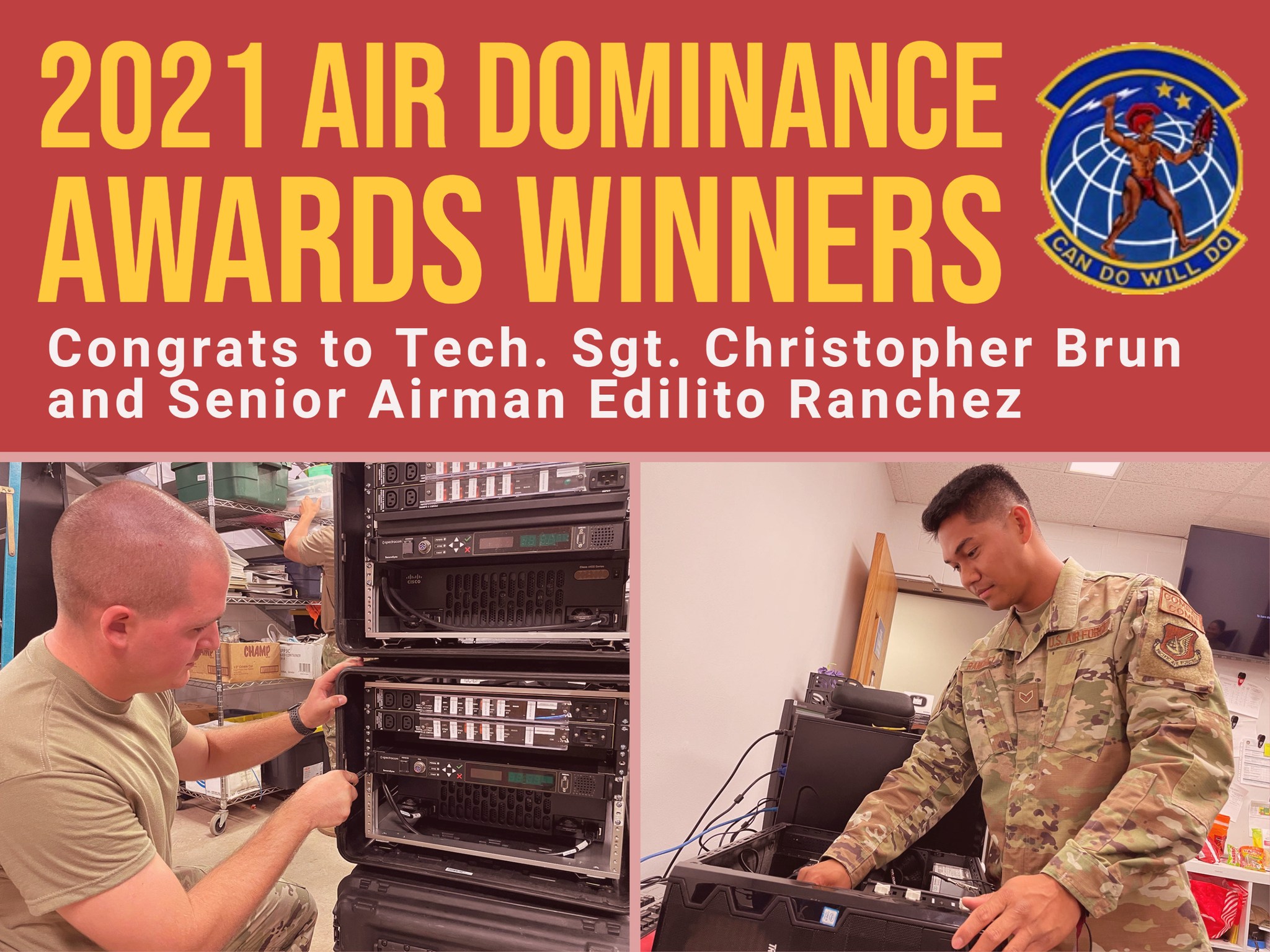 Two 292nd Combat Communications Squadron Airmen Win 2021 Information Dominance Awards￼