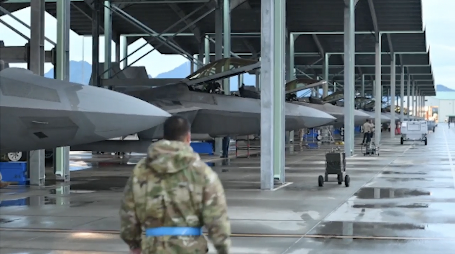 Sortie Surge Generated 45 F-22 Raptor Sorties in a Day