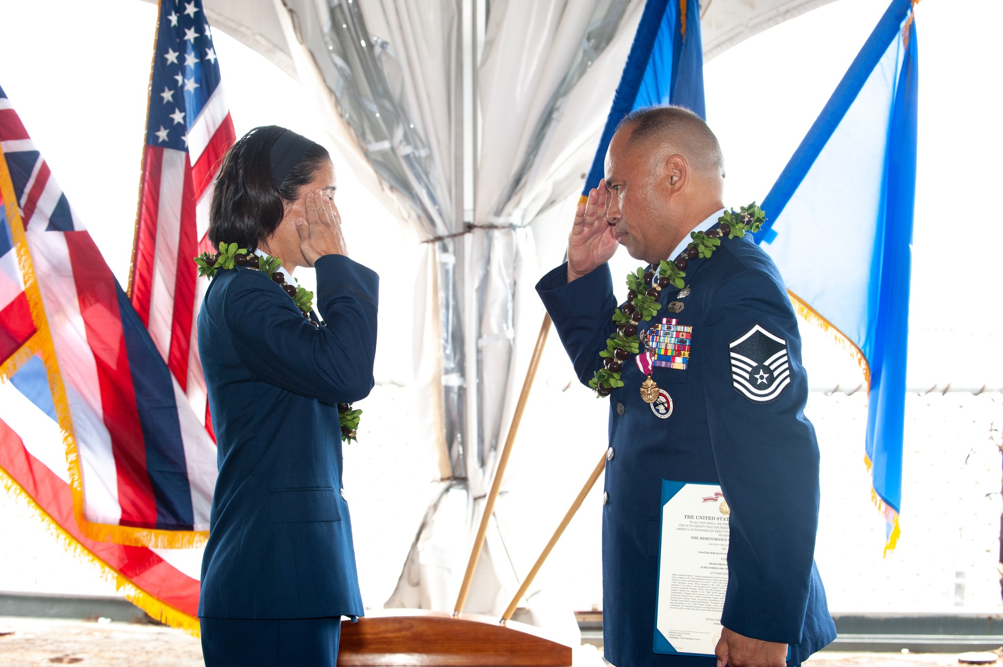 MSgt Darrell Bactad Retires