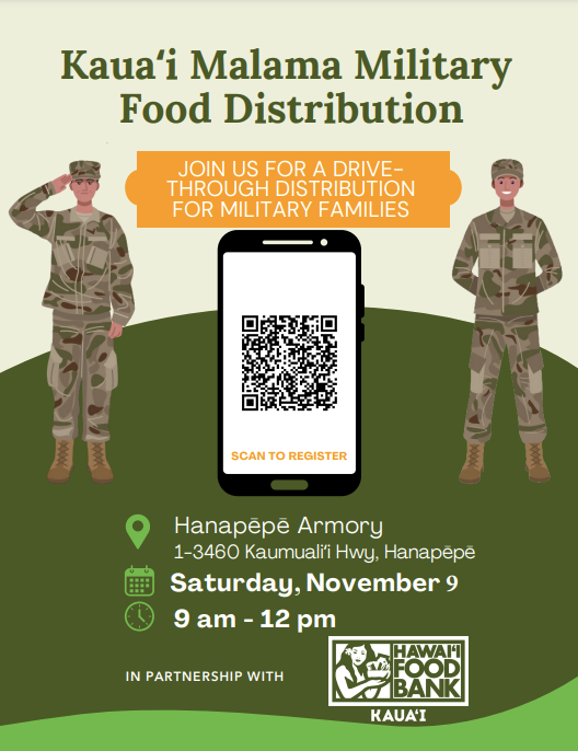 Kauai Malama Military Food Distribution