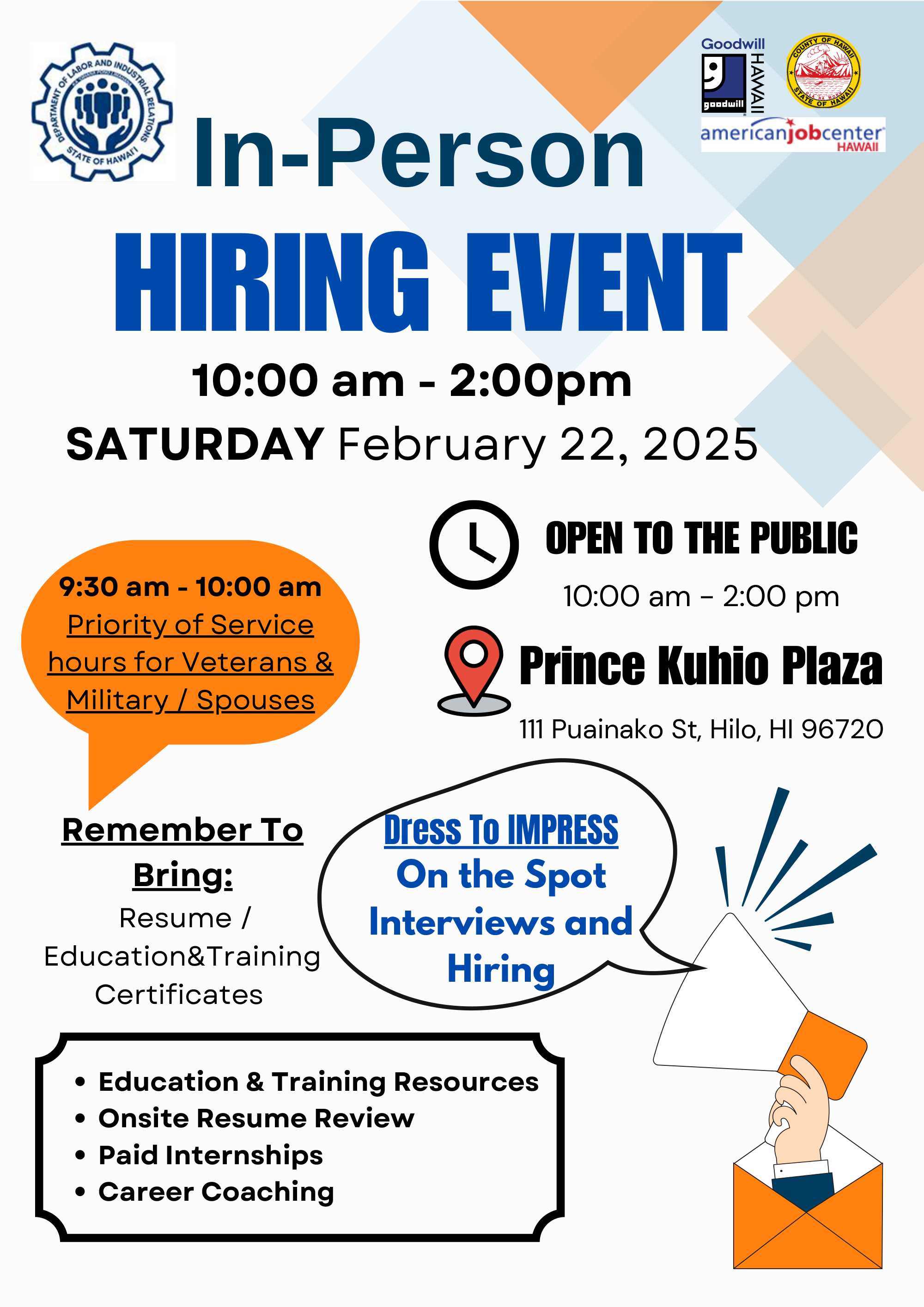 Department of Labor and Industrial Relations to Host Job Fair in Hilo