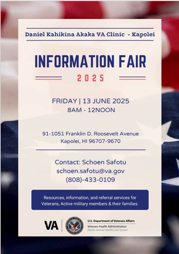 2025 Daniel K. Akaka VA Clinic Info Fair