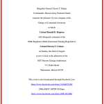 2025 Change of Command Ceremony 298th Regiment, Multi-Functional Training Regiment