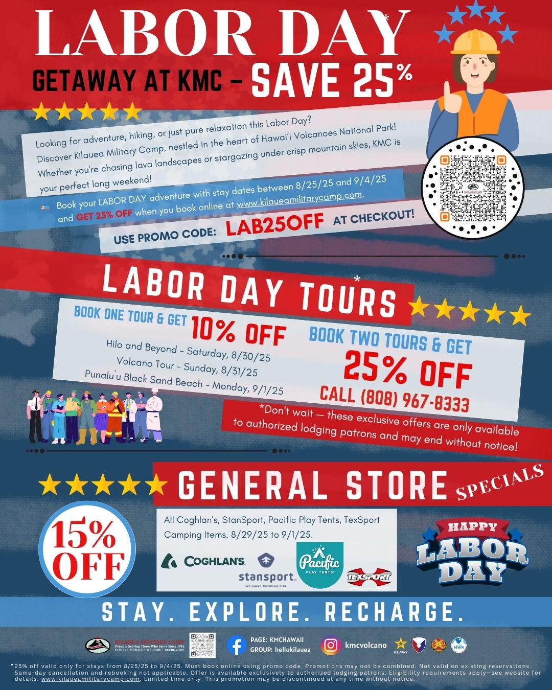 Labor Day at Kilauea Military Camp