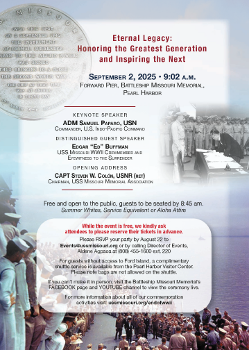 Commemorate the 80th Anniversary of the End of World War II