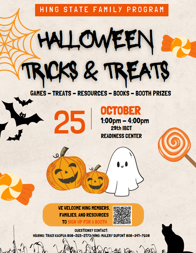 HING State Family Program – Halloween Tricks & Treats