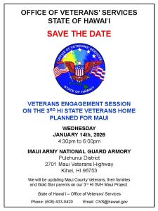 Veterans Engagement Session - Maui