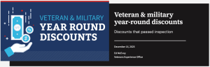 VA: Veteran & military year-round discounts