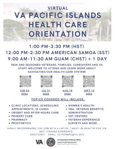 VA Pacific Islands Health Care Orientation