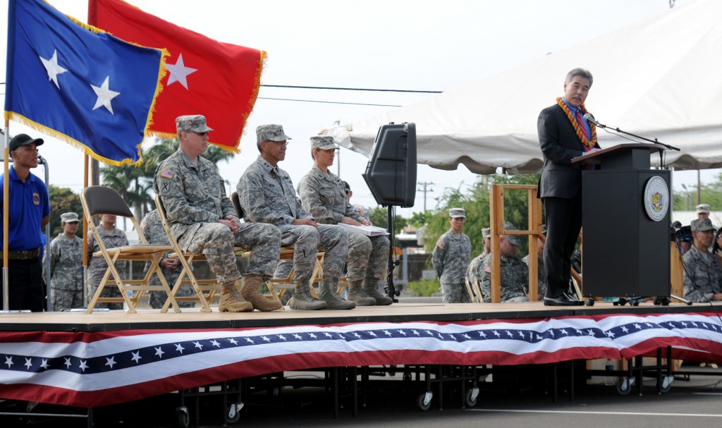 2015 Hawaii National Guard Transfer of Authority Ceremony