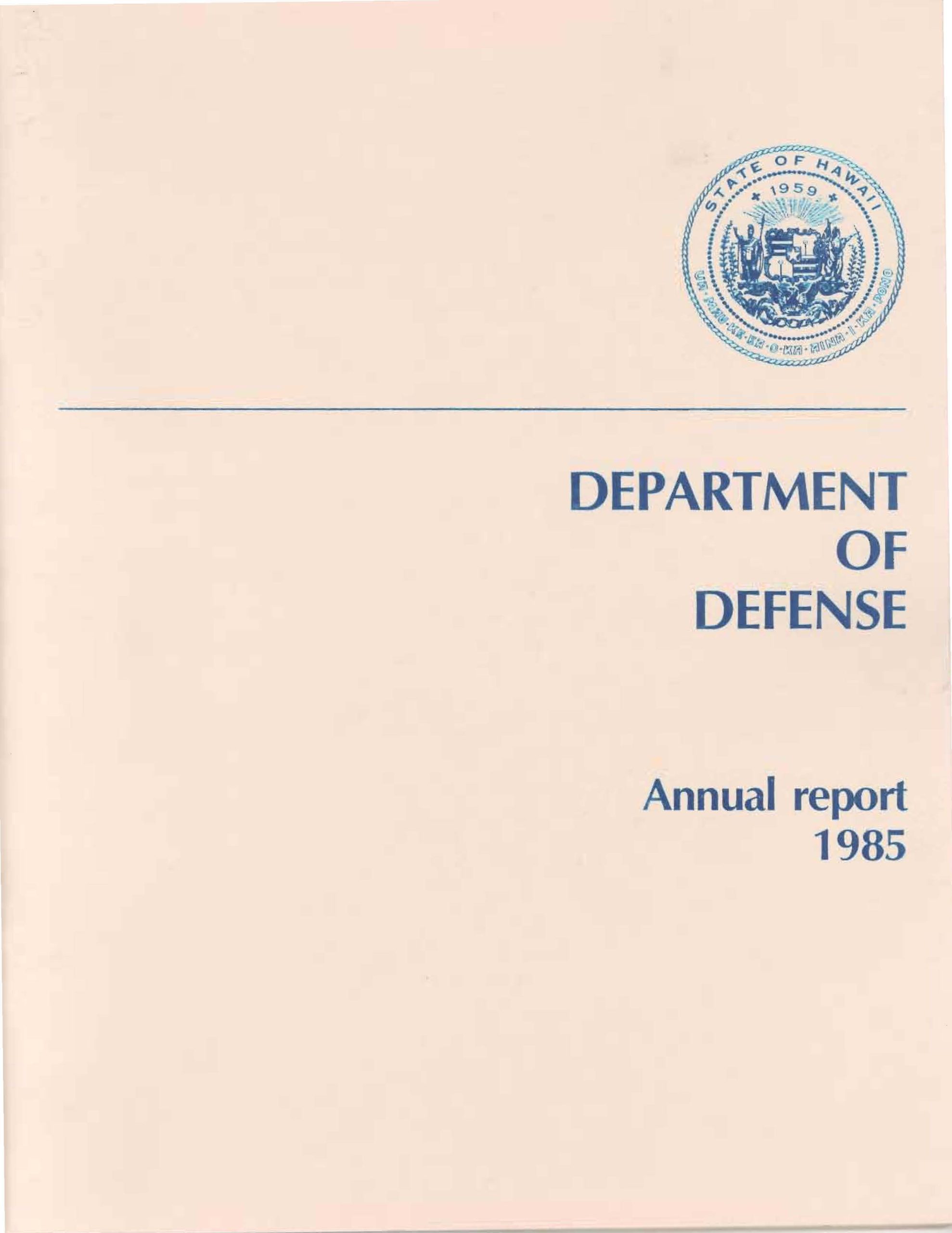 Department Of Defense | Annual Report Department Of Defense State Of ...