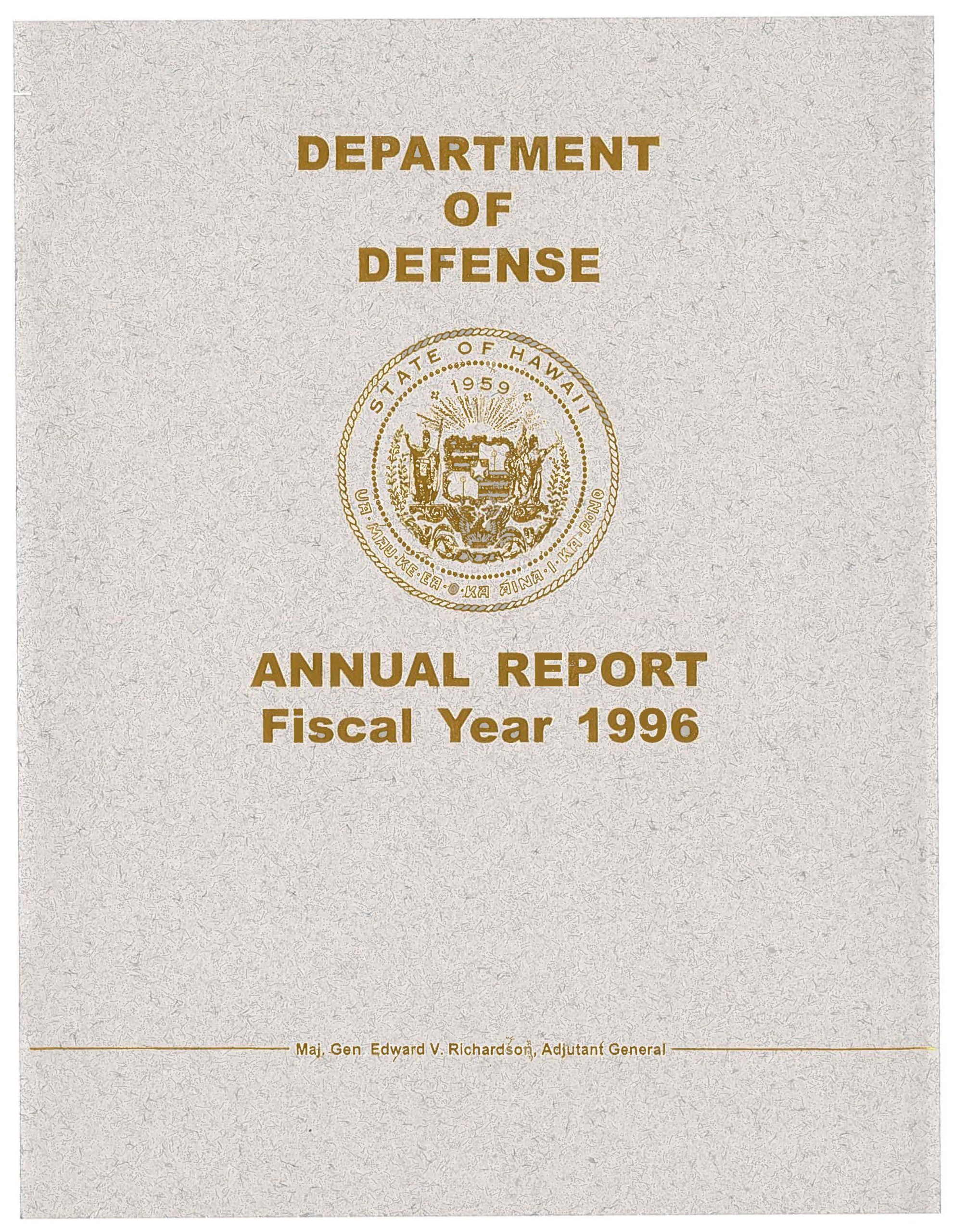 Department Of Defense | Annual Report Department Of Defense State Of ...