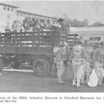 Units of the 298th Infantry Enroute to Schofield Barracks for Active Federal Service.