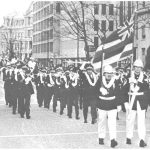 Members of the Royal Guard and the 111th Army Band marching down Pennsylvania Ave.