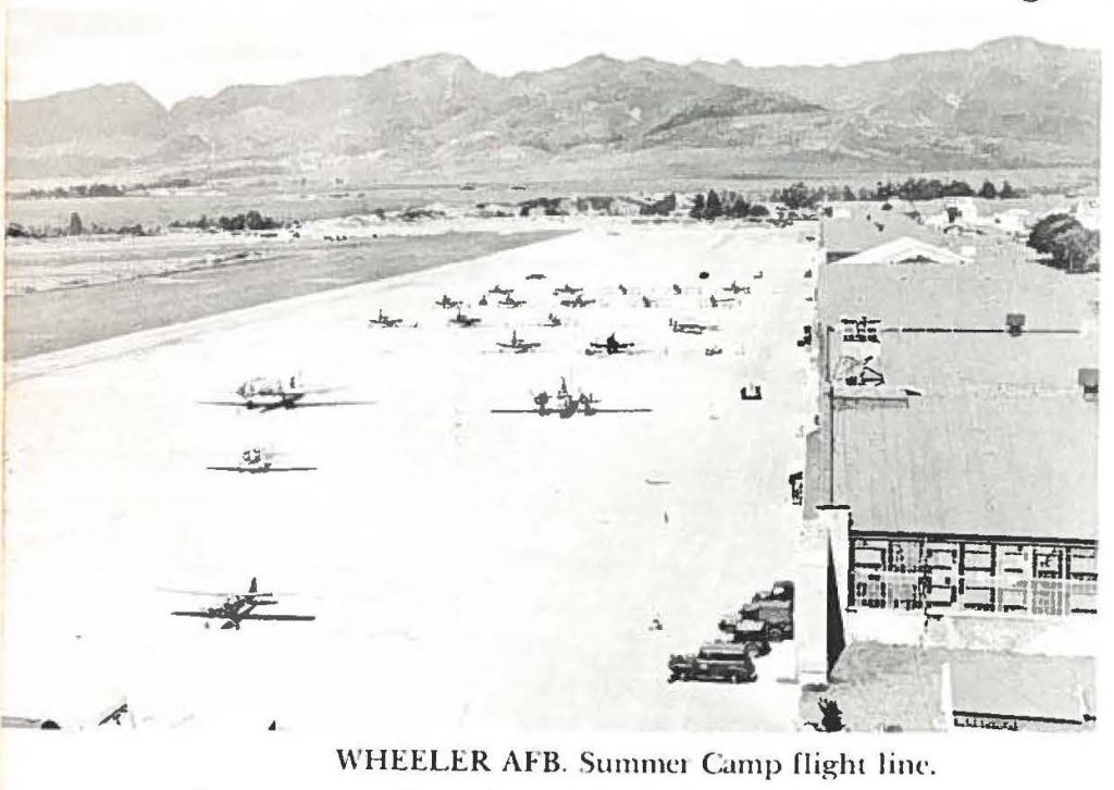 WHEELER AFB. Summer Camp flight line.