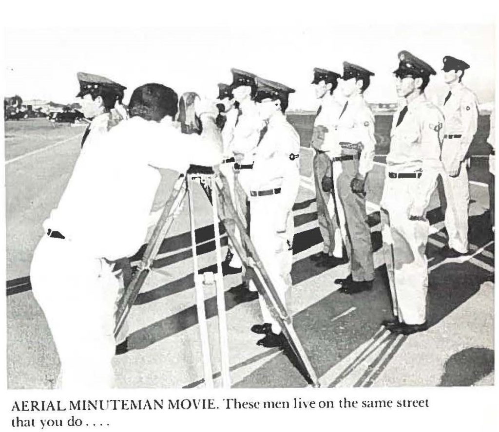 AERIAL MINUTEMAN MOVIE. These men live on the same street that you do ....