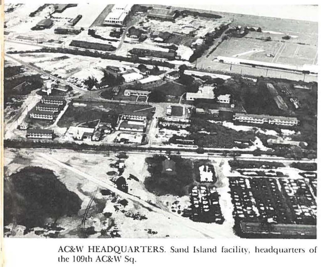 AC&W HEADQUARTERS. Sand Island facility. headquarters of the 109th AC&W Sq.