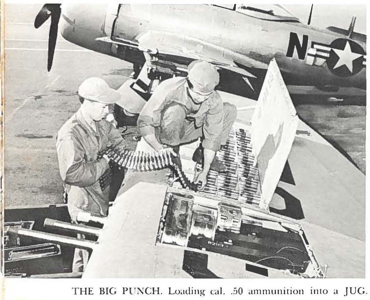 THE BIG PUNCH. Loading cal. .50 ammunition into a JUG.