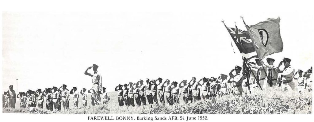 FAREWELL BONNY. Barking Sands AFB, 24 June 1952