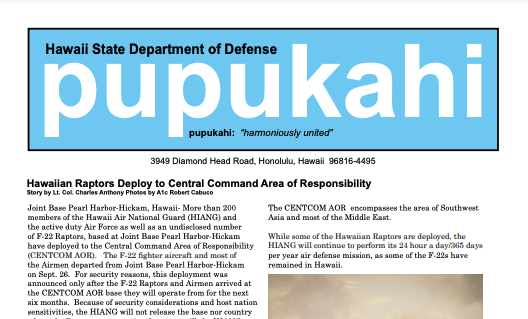 2015 October Pupukahi Cover