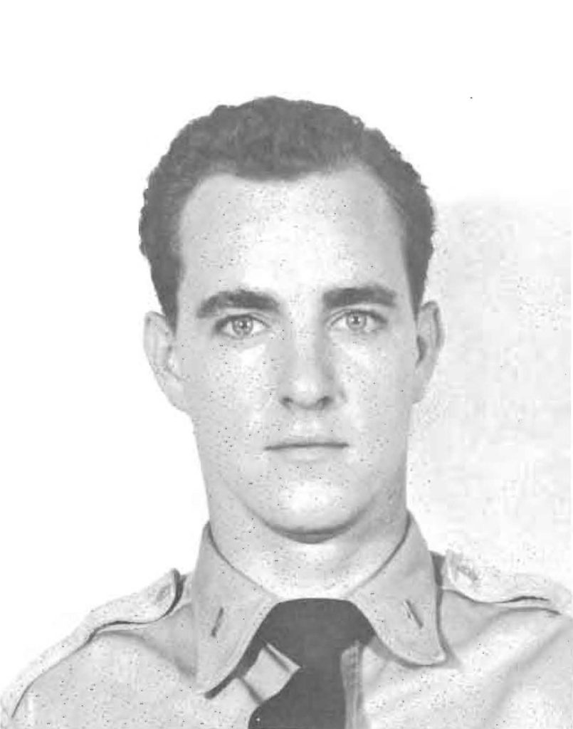 First Lieutenant Andrew S. Whitaker. lost on an aerial flight on 19 September 1953.