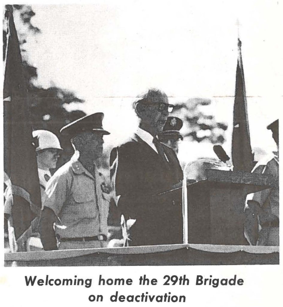 Welcoming home the 29th Brigade on deactivation