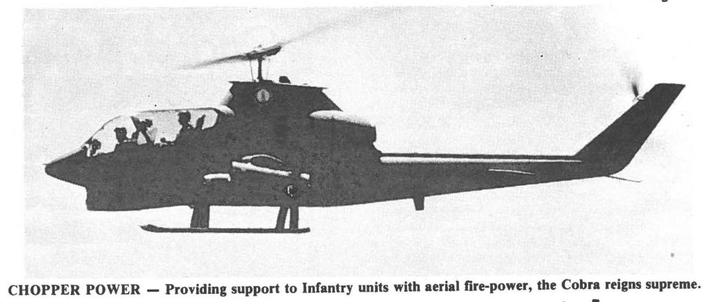 CHOPPER POWER - Providing support to Infantry units with aerial fire-power, the Cobra reigns supreme