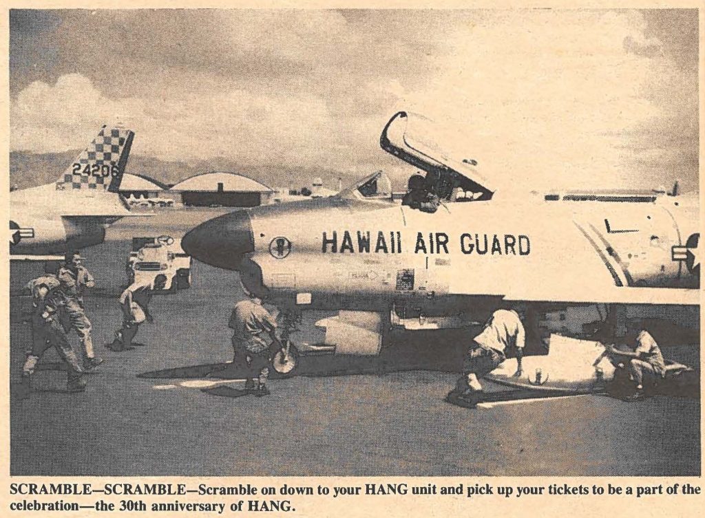 SCRAMBLE-SCRAMBLE-Scramble on down to your HANG unit and pick up your tickets to be a part of the celebration-the 30th anniversary of HANG.