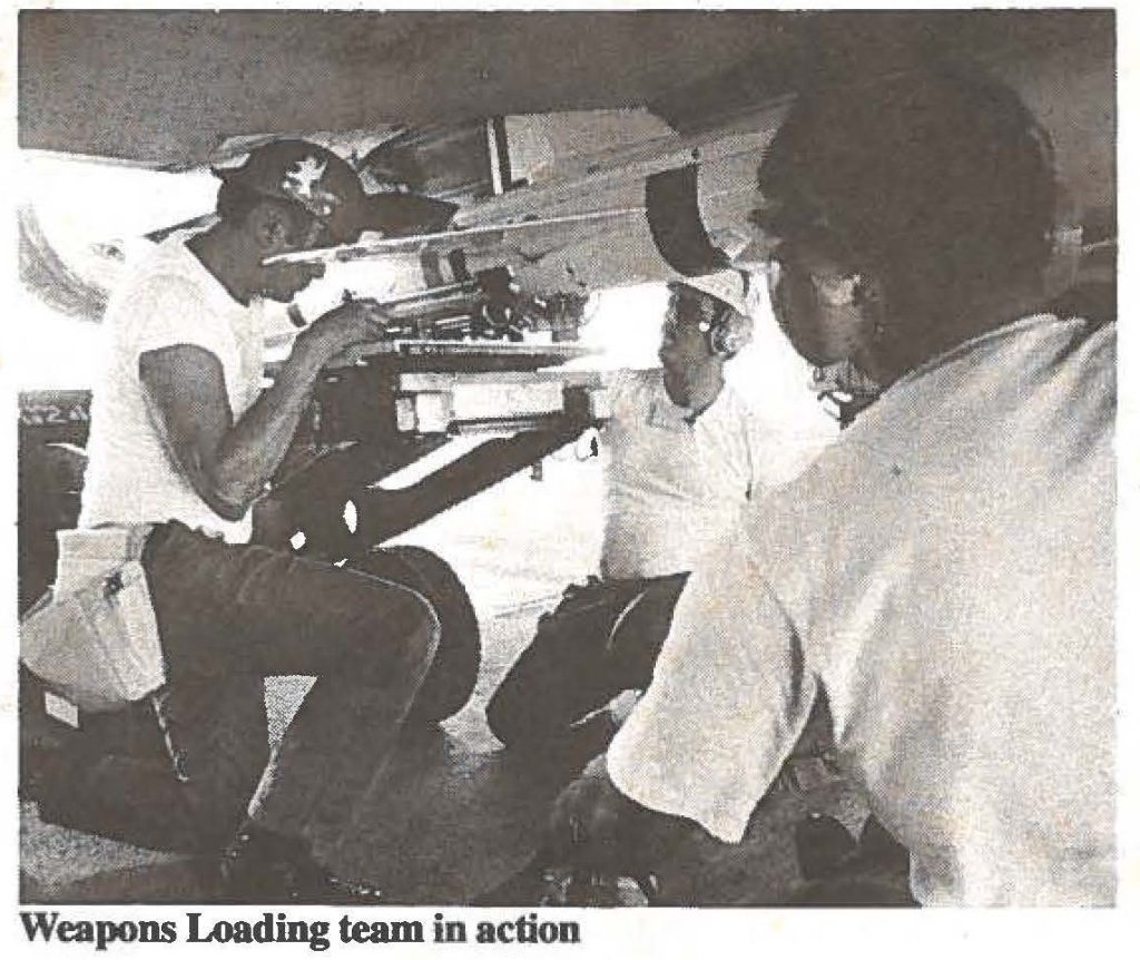 Weapons Loading team in action