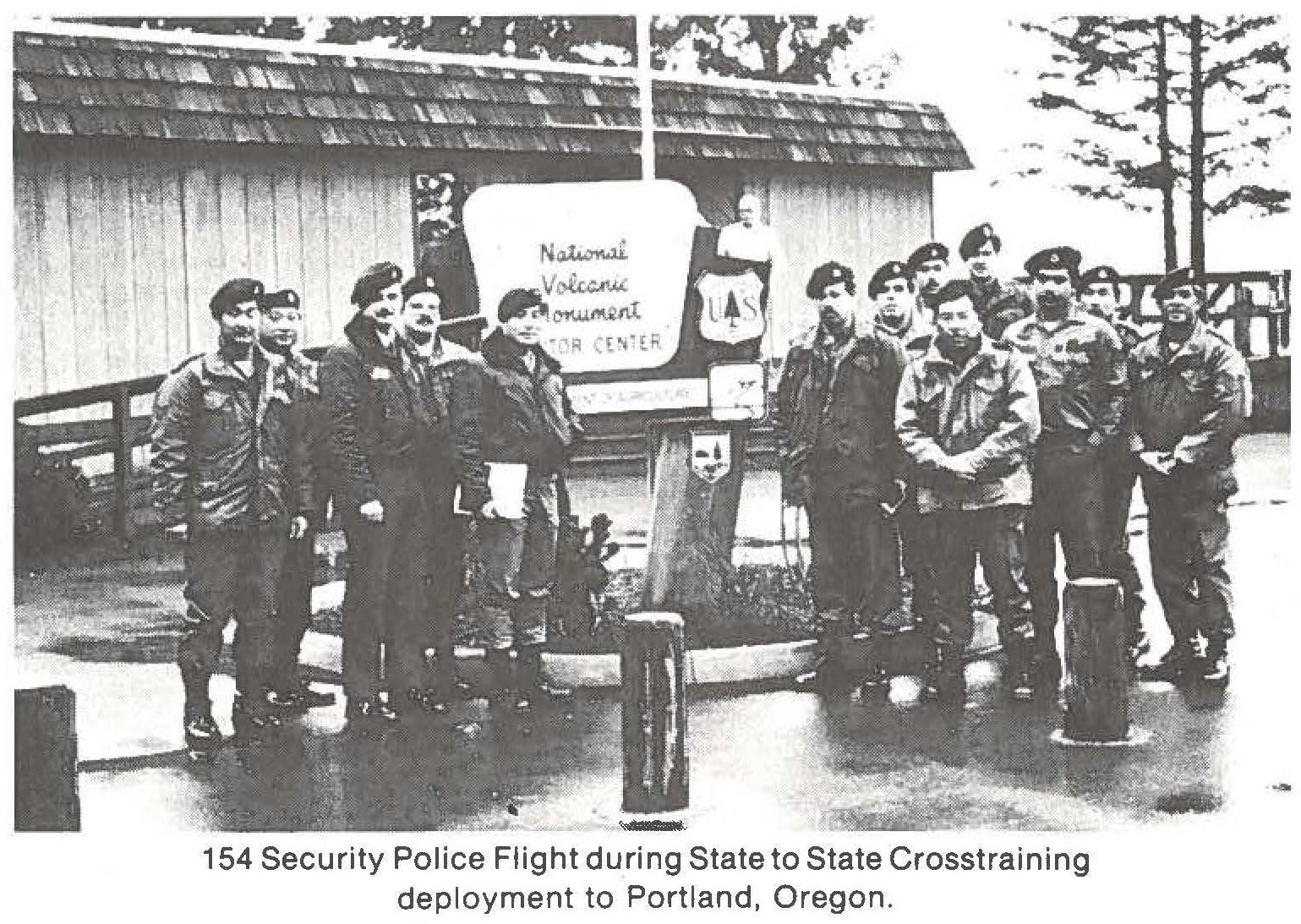 154 Security Police Flight during State to State Crosstraining deployment to Portland, Oregon.