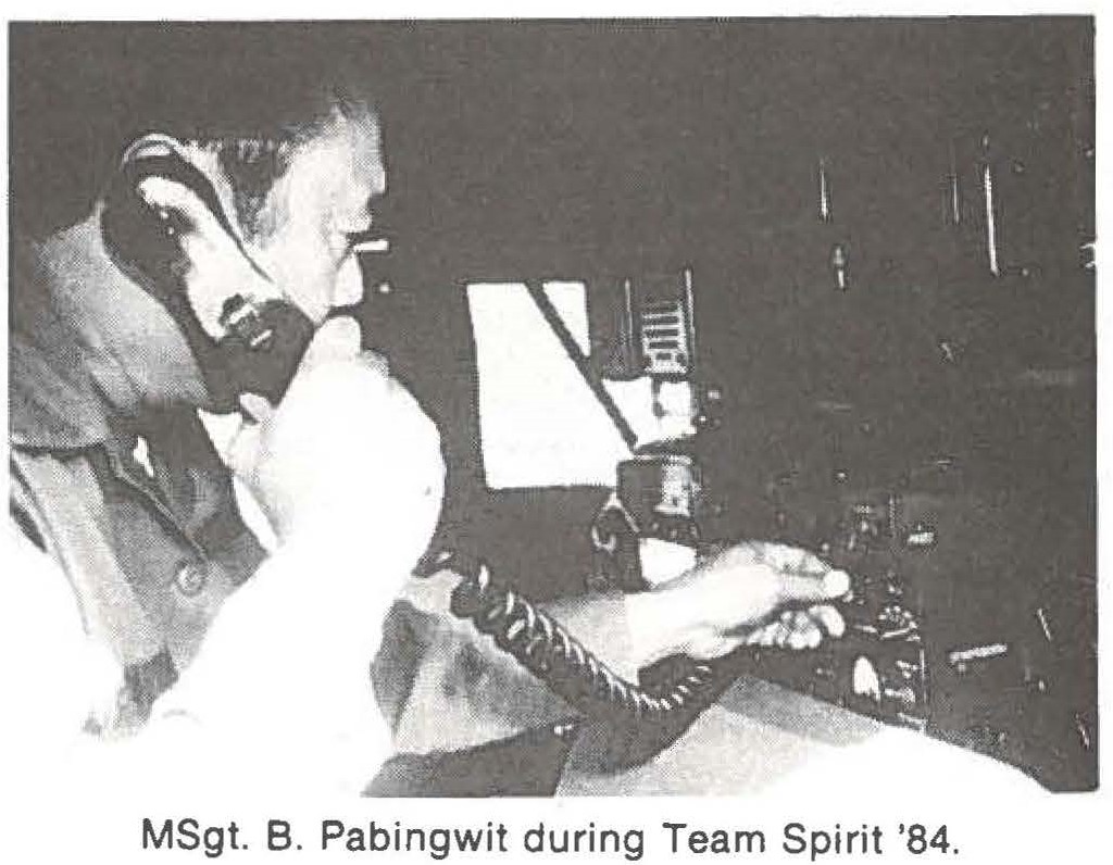 MSgt. B. Pabingwit during Team Spirit '84.