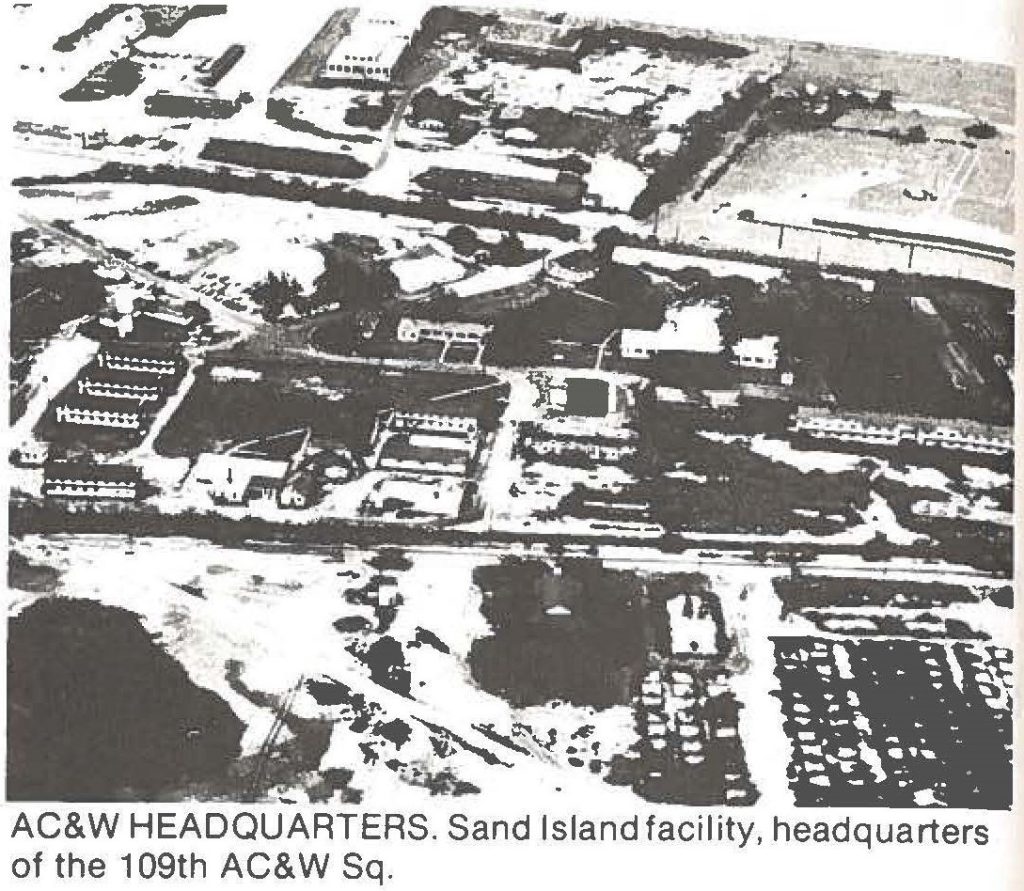 AC&W HEADQUARTERS. Sand Island facility, headquarters of the 109th AC& W Sq.