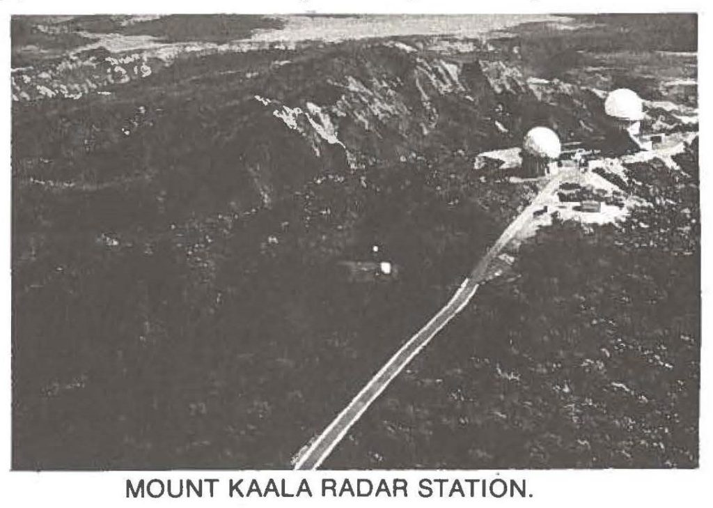 MOUNT KAALA RADAR STATION.