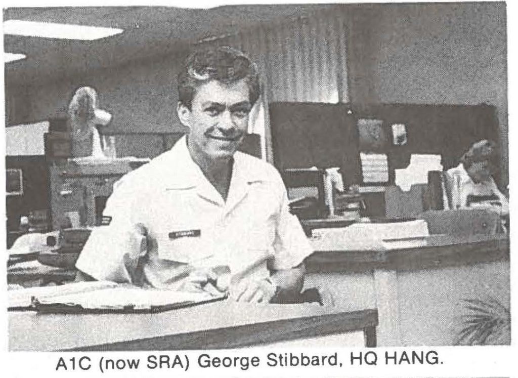 A 1C (now SRA) George Stibbard, HQ HANG.