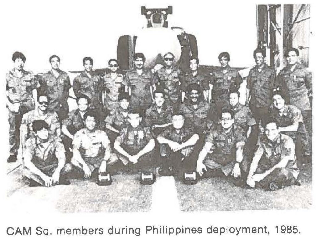 CAM Sq. members during Philippines deployment, 1985.