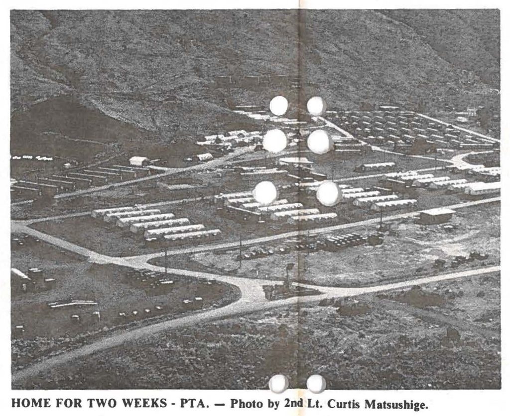 HOME FOR TWO WEEKS - PTA. - Photo by 2nd Lt. Curtis Matsushige.