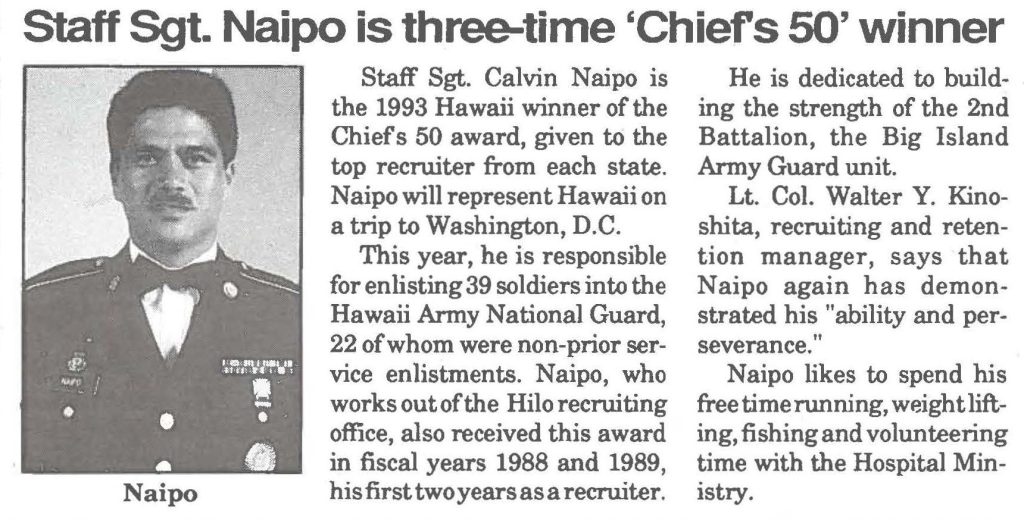 Staff Sgt. Calvin Naipo
