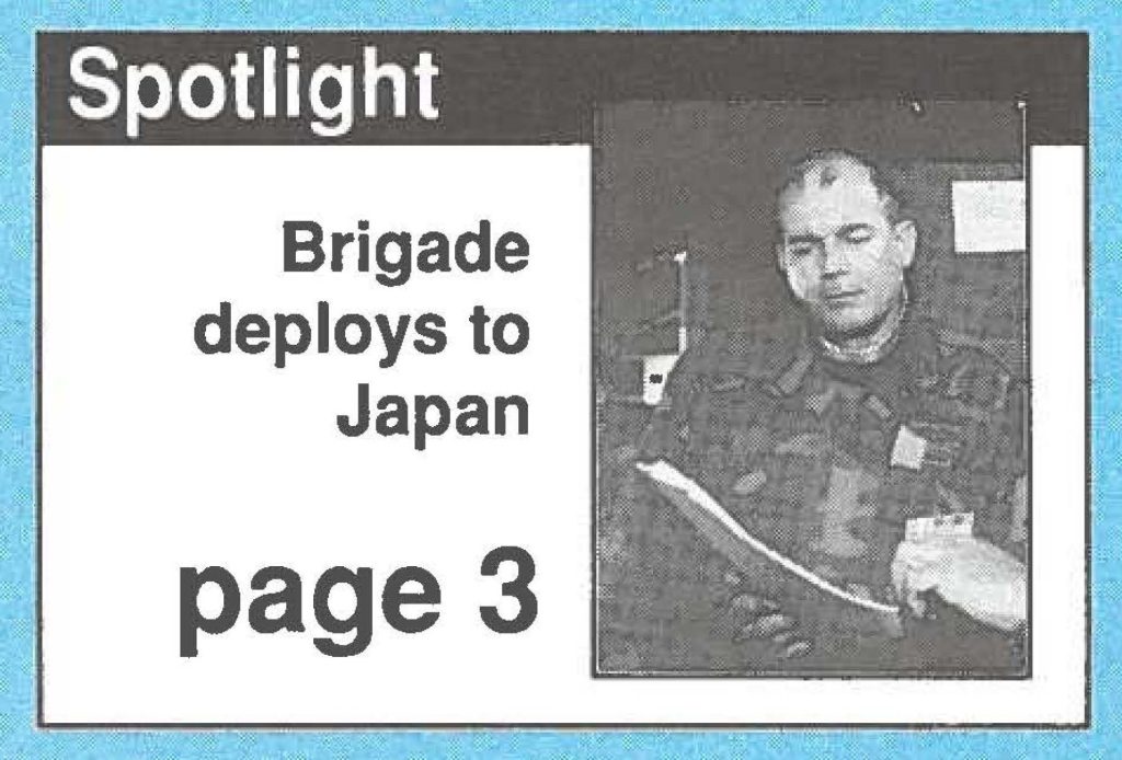 Brigade deploys to Japan page 3